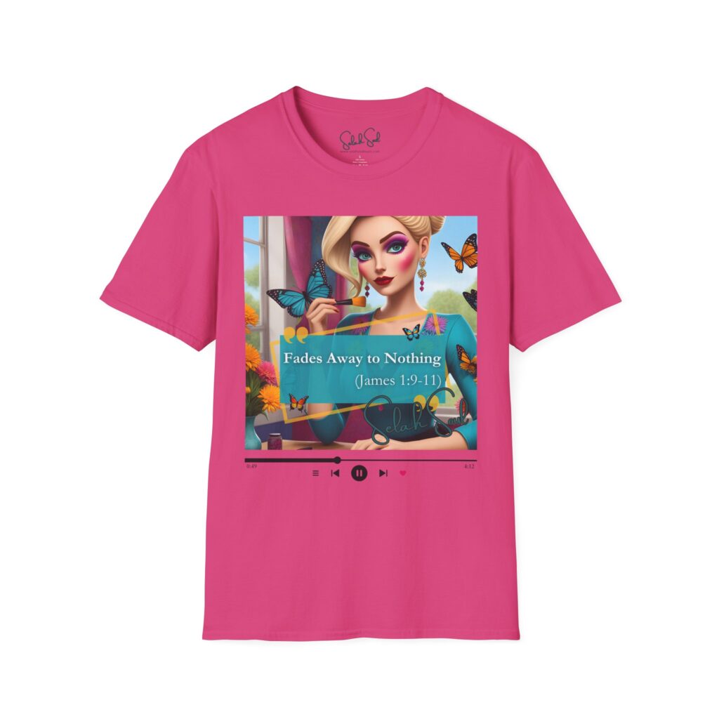 "Fades Away to Nothing (James 1:9-11)" Music Cover Art Tee for Color Me James — Selah Soul Graphic T-Shirt