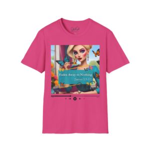 "Fades Away to Nothing (James 1:9-11)" Music Cover Art Tee for Color Me James — Selah Soul Graphic T-Shirt