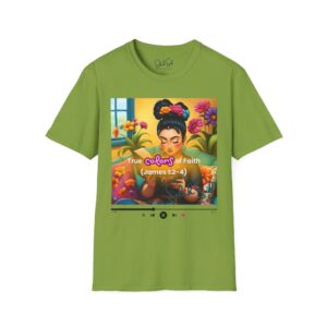 "True Colors of Faith (James 1:2-4)" Music Cover Art Tee for Color Me James — Selah Soul Graphic T-Shirt