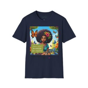 "Mirror of Faith (James 1:22-24)" Music Cover Art Tee for Color Me James — Selah Soul Graphic T-Shirt